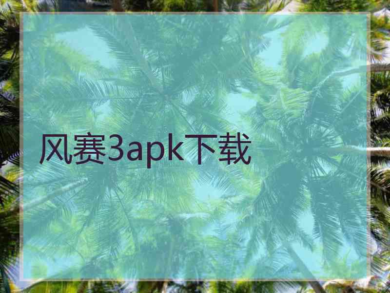 风赛3apk下载 风赛3apk下载