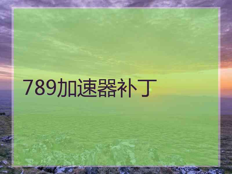 789加速器补丁