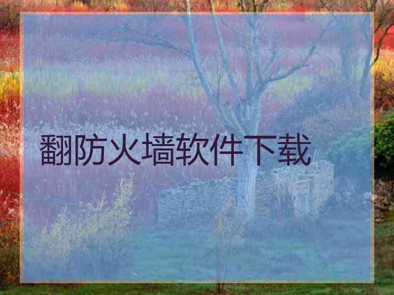 翻防火墙软件下载