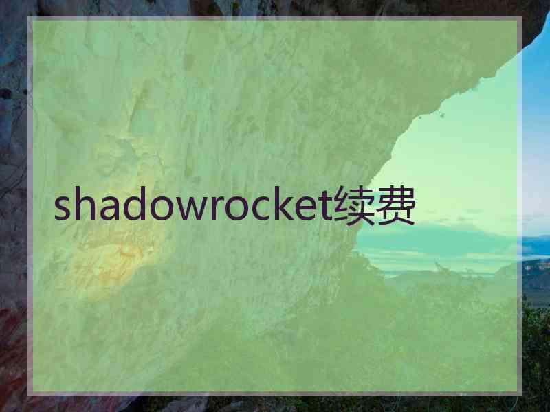 shadowrocket续费